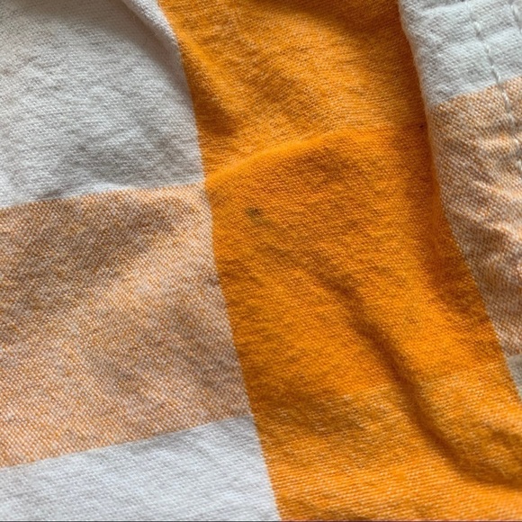 Falls Creek Kids 12 month Orange and White Plaid Shorts - Picture 5 of 6